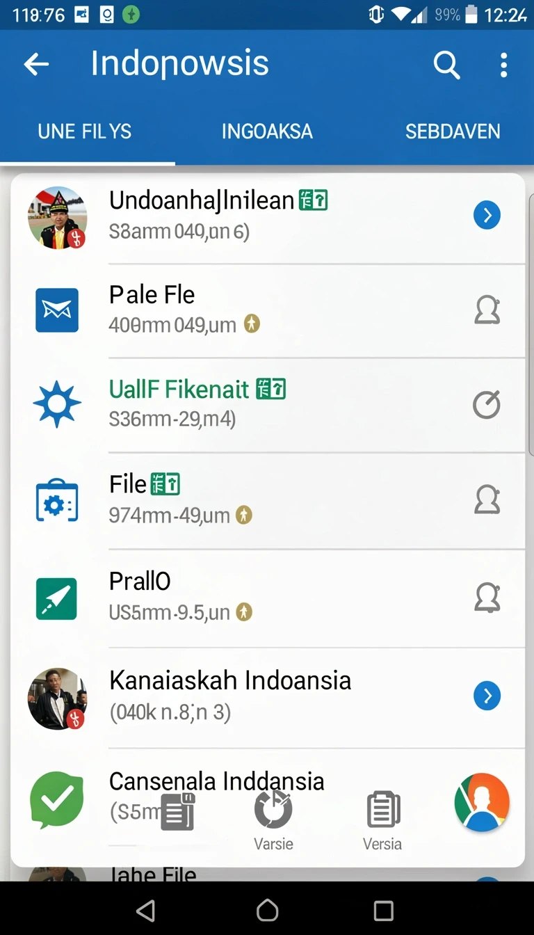Cuplikan layar menu unduhan mekar99 untuk perangkat Android